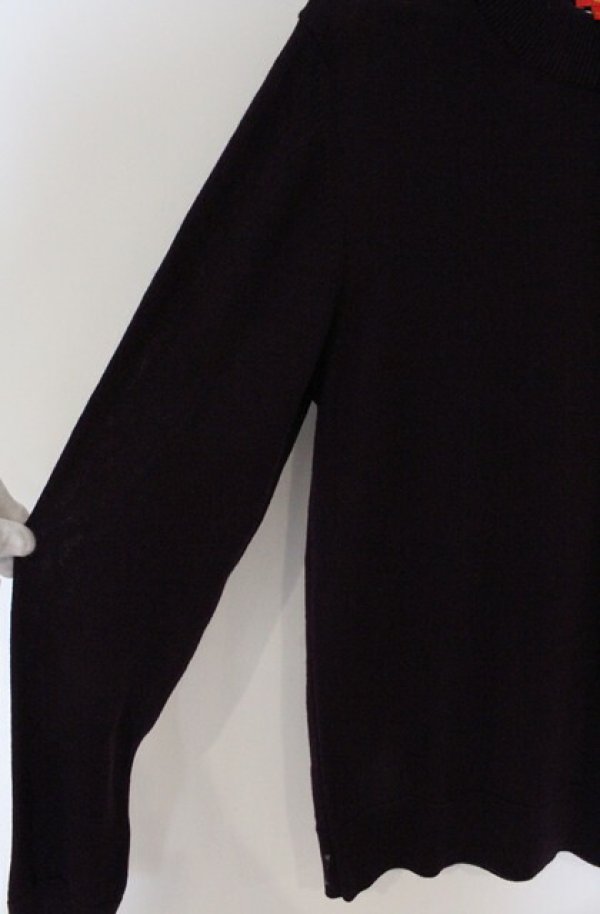 画像4: ヴィヴィアンウエストウッド 中古 / カラーオーブ刺繍ニットソー M パープル  O-26-03-22-063-to-YM-OS (4)