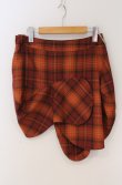 画像3: ヴィヴィアンウエストウッド 中古 / タータンチェックアニマルカットスカート 42 オレンジ  O-26-03-22-067-sk-YM-OS (3)