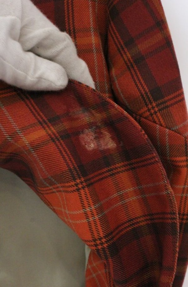 画像5: ヴィヴィアンウエストウッド 中古 / タータンチェックアニマルカットスカート 42 オレンジ  O-26-03-22-067-sk-YM-OS (5)