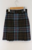 画像3: ヴィヴィアンウエストウッド 中古 / TARTAN CHECK ボックスプリーツミニスカート（タータンチェック） 01 ブルー  O-26-03-22-069-sk-YM-OS (3)