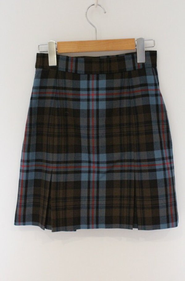 画像3: ヴィヴィアンウエストウッド 中古 / TARTAN CHECK ボックスプリーツミニスカート（タータンチェック） 01 ブルー  O-26-03-22-069-sk-YM-OS (3)