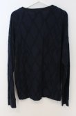 画像3: ヴィヴィアンウエストウッド MAN 中古 / アーガイルトライアングルカットソー 44 ネイビー  O-26-03-22-008-to-YM-OS (3)