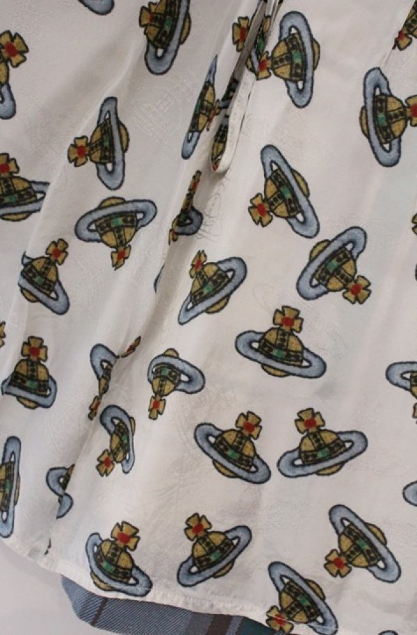 画像5: ヴィヴィアンウエストウッド 中古 / CUT OFF スカート（カットオフ） 40 ブルー  O-26-03-22-070-jc-YM-OS (5)