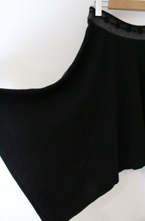 画像2: ヴィヴィアンウエストウッド 中古 / オーブラインイレギュラーヘムスウェットスカート 2 ブラック  O-26-03-22-072-sk-YM-OS (2)
