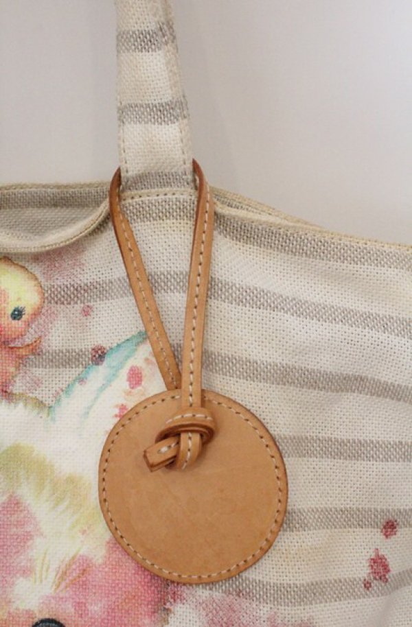 画像3: ヴィヴィアンウエストウッド 中古 / KITTY WITH WINE STAINS トートバッグ  アイボリーｘピンク  O-26-03-22-077-ba-YM-OS (3)