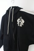画像3: ヴィヴィアンウエストウッド MAN 中古 / TWIN EAGLES ジャージフーディー 46 ブラック  O-26-03-22-009-to-YM-OS (3)