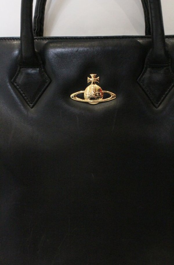 画像2: ヴィヴィアンウエストウッド 中古 / プレーンバッグ  クロ  O-26-03-22-078-ba-IG-OS (2)
