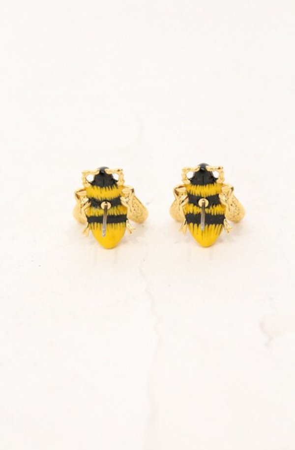 画像4: ヴィヴィアンウエストウッド 中古 / Bumble bee ピアス  ゴールドｘイエロー  O-26-03-22-080-ac-YM-OS (4)