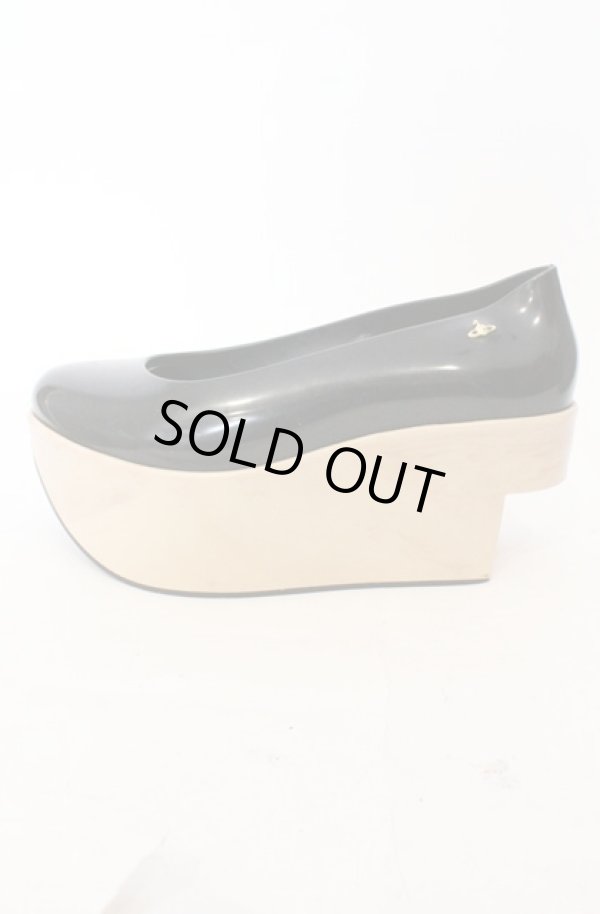 画像5: ヴィヴィアンウエストウッド×Melissa 中古 / メリッサ　ロッキンホースバレリーナ JPN24.5cm ブラック  O-26-03-22-083-sh-IG-OS (5)