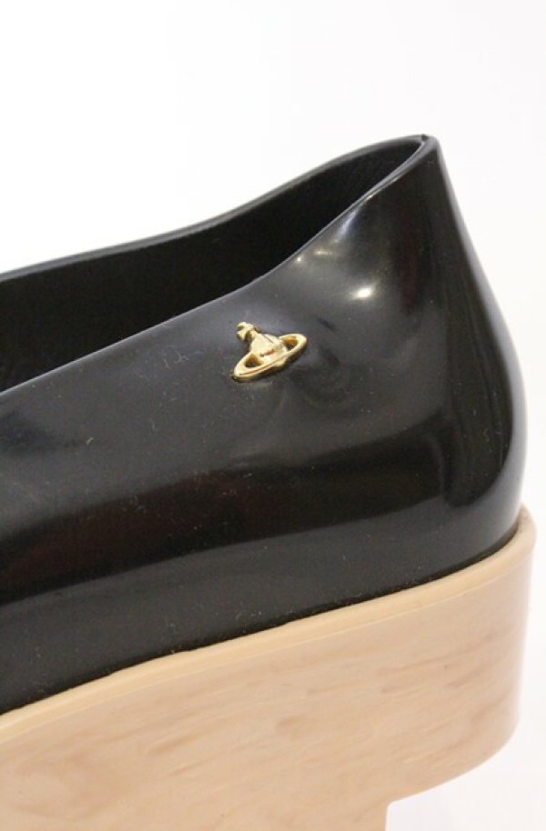 画像7: ヴィヴィアンウエストウッド×Melissa 中古 / メリッサ　ロッキンホースバレリーナ JPN24.5cm ブラック  O-26-03-22-083-sh-IG-OS (7)