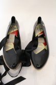 画像8: ヴィヴィアンウエストウッド×Melissa 中古 / メリッサ　ロッキンホースバレリーナ JPN24.5cm ブラック  O-26-03-22-083-sh-IG-OS (8)