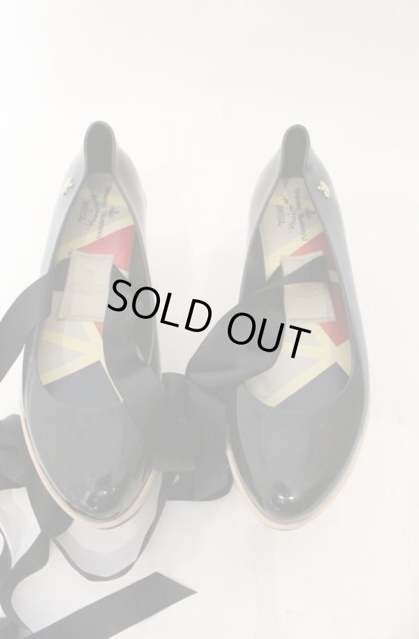 画像8: ヴィヴィアンウエストウッド×Melissa 中古 / メリッサ　ロッキンホースバレリーナ JPN24.5cm ブラック  O-26-03-22-083-sh-IG-OS (8)
