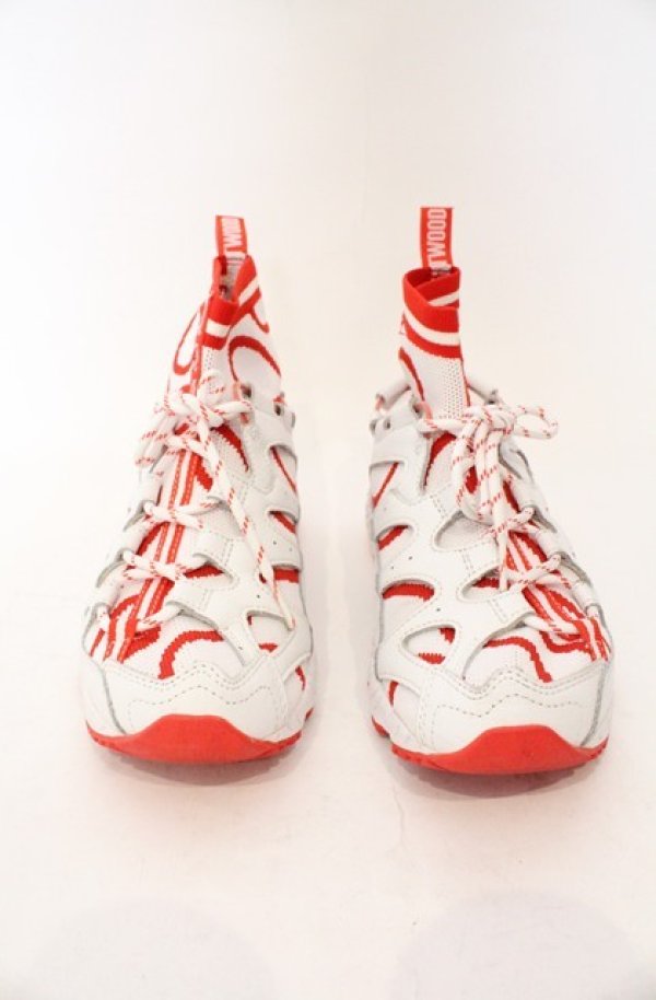 画像2: ヴィヴィアンウエストウッド 中古 / ASICSコラボ GEL-MAI KNIT MT スニーカー 24cm レッドｘホワイト  O-26-03-22-084-sh-YM-OS (2)