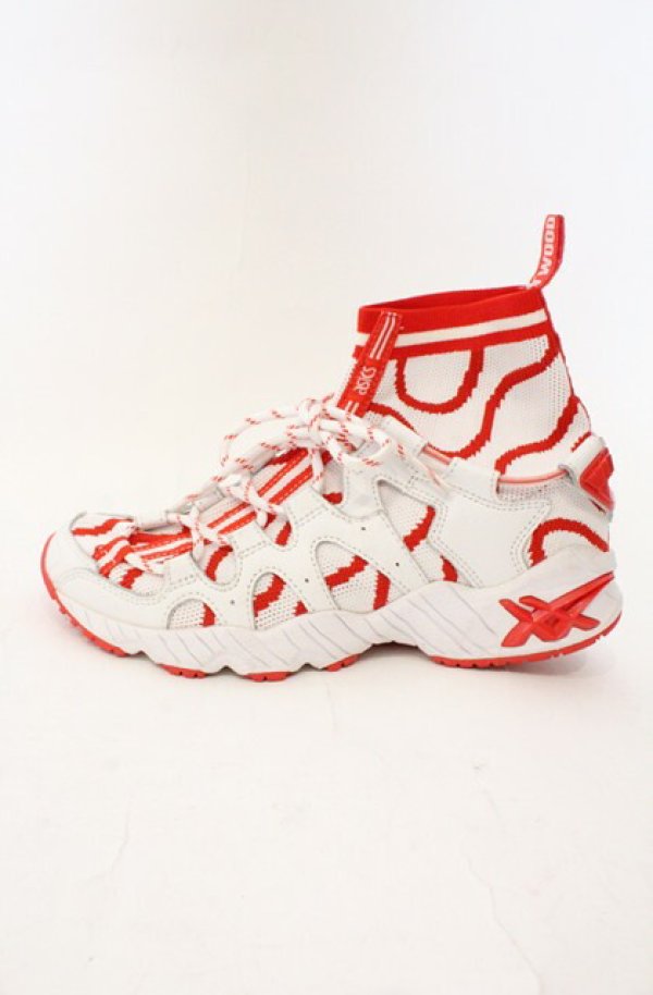 画像4: ヴィヴィアンウエストウッド 中古 / ASICSコラボ GEL-MAI KNIT MT スニーカー 24cm レッドｘホワイト  O-26-03-22-084-sh-YM-OS (4)