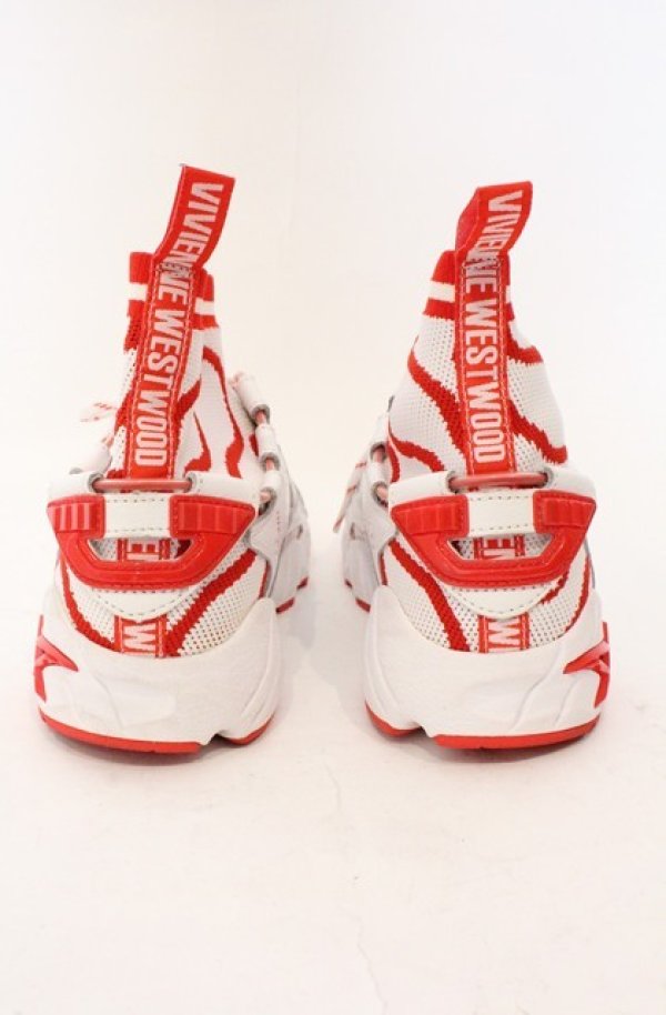 画像5: ヴィヴィアンウエストウッド 中古 / ASICSコラボ GEL-MAI KNIT MT スニーカー 24cm レッドｘホワイト  O-26-03-22-084-sh-YM-OS (5)