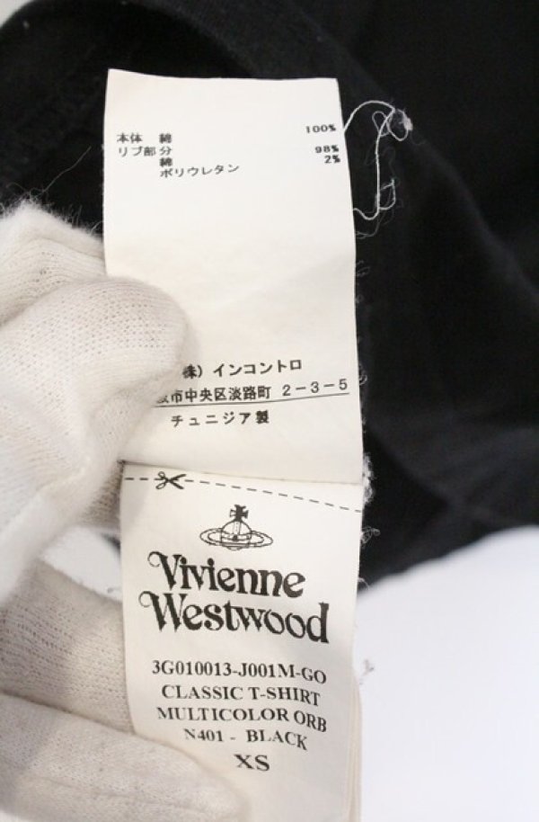 画像7: ヴィヴィアンウエストウッド 中古 / MULTICOLOR ORB CLASSIC T-SHIRT Tシャツ XS ブラック  O-26-03-22-013-ts-YM-OS (7)