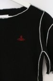 画像2: ヴィヴィアンウエストウッド 中古 / オーガニックドライコットンフライスエイリアンスリーブトップ Tシャツ 00 ブラック  O-26-03-22-014-ts-YM-OS (2)