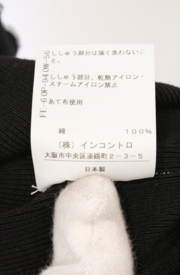 画像6: ヴィヴィアンウエストウッド 中古 / オーガニックドライコットンフライスエイリアンスリーブトップ Tシャツ 00 ブラック  O-26-03-22-014-ts-YM-OS (6)