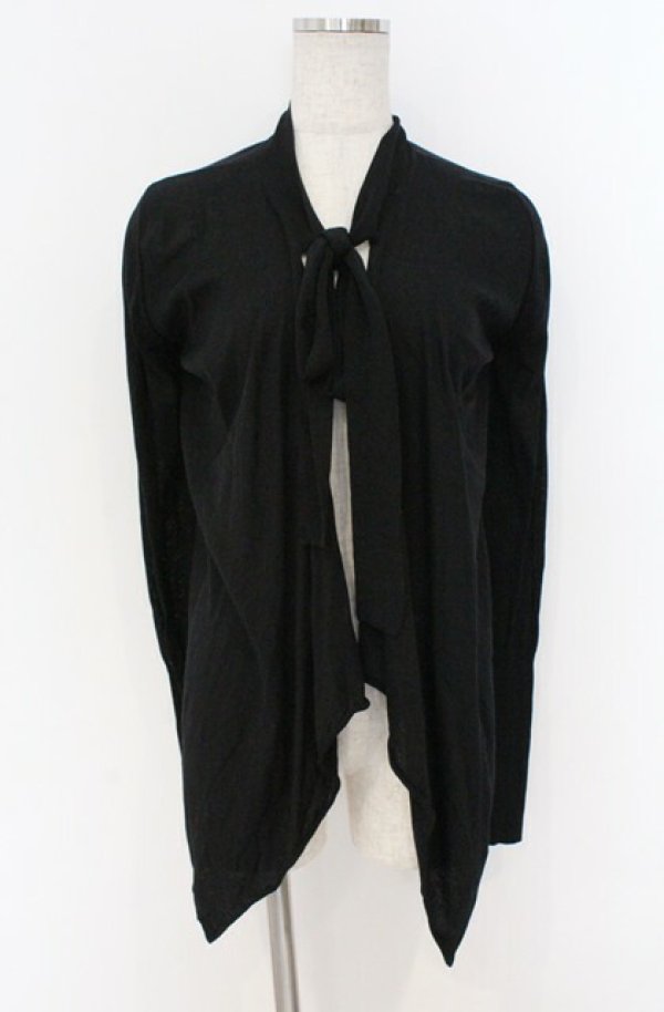 画像3: ヴィヴィアンウエストウッド 中古 / リボンタイ前下ガリカーディガン 2 ブラック  O-26-03-22-019-to-YM-OS (3)
