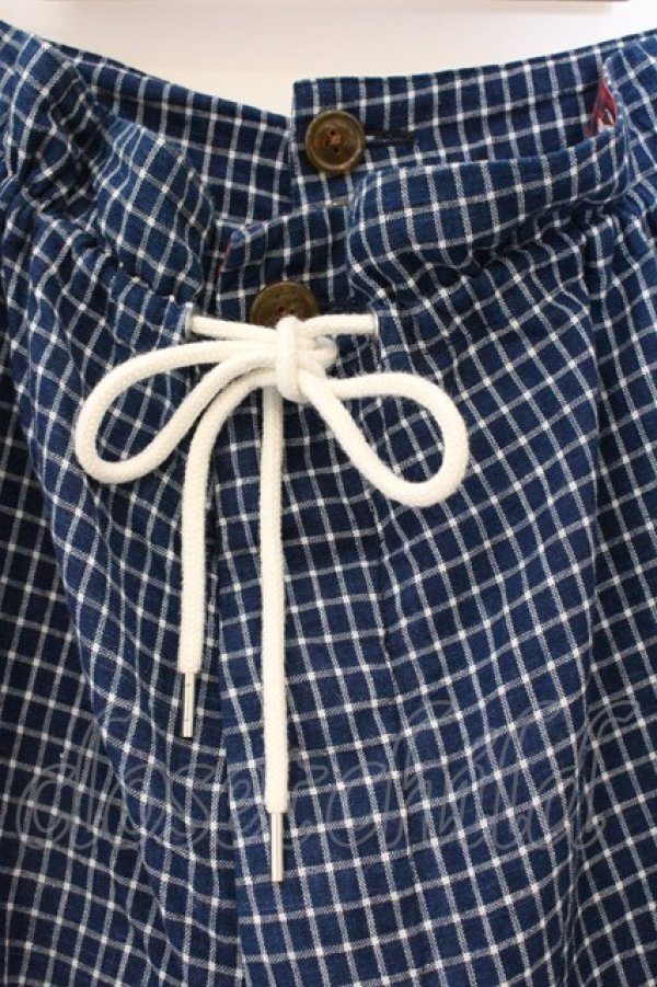 画像2: ヴィヴィアンウエストウッド MAN 中古 / コットンリネンレイヤードハーフパンツ 46 ブルー  O-26-04-12-017-pa-YM-OS (2)