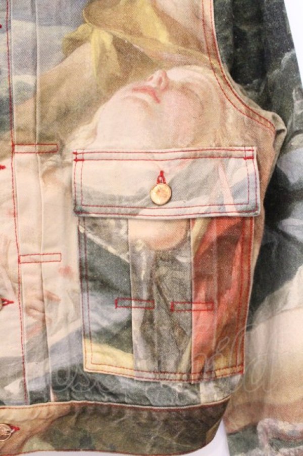 画像3: ヴィヴィアンウエストウッド 中古 / MARLENE デニムジャケット XS マルチカラー  O-26-04-12-020-jc-IG-OS (3)