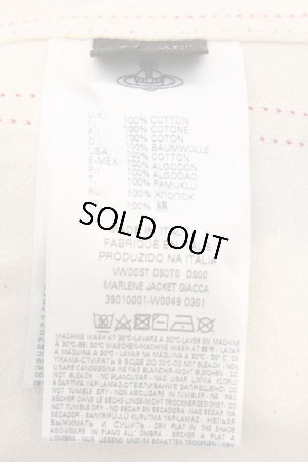 画像8: ヴィヴィアンウエストウッド 中古 / MARLENE デニムジャケット XS マルチカラー  O-26-04-12-020-jc-IG-ZH (8)