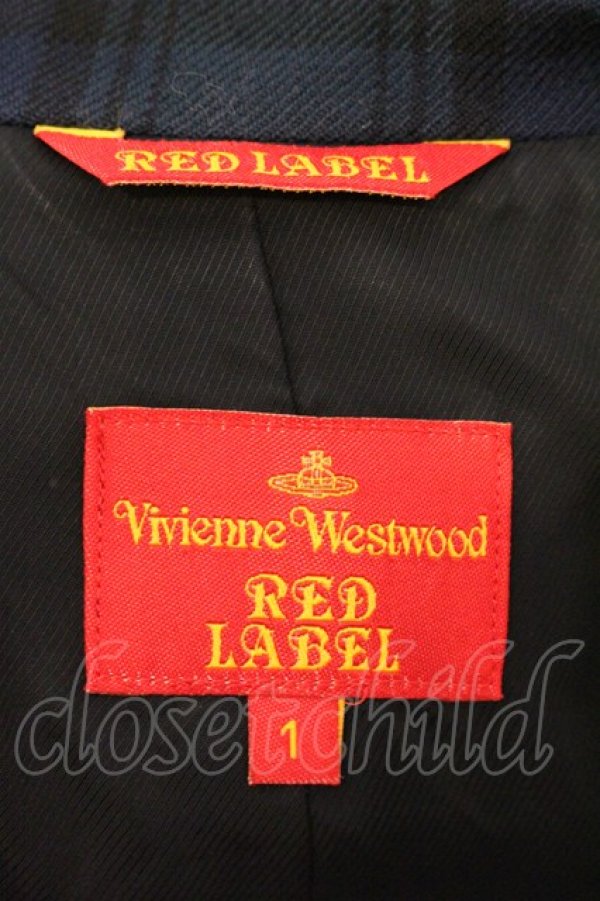 画像7: ヴィヴィアンウエストウッド 中古 / タータンチェックラブジャケット 1 グリーン  O-26-04-12-021-jc-IG-OS (7)