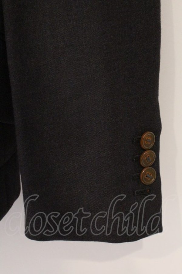 画像4: ヴィヴィアンウエストウッド MAN 中古 / ビッグカラードレープジャケット 44 ダークグレー  O-26-04-12-002-jc-YM-OS (4)