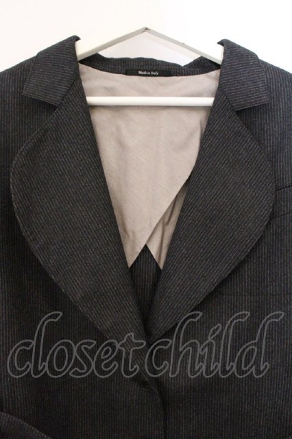 画像2: ヴィヴィアンウエストウッド 中古 / EIIR ジャケット UK8 チャコール  O-26-04-12-022-jc-YM-OS (2)