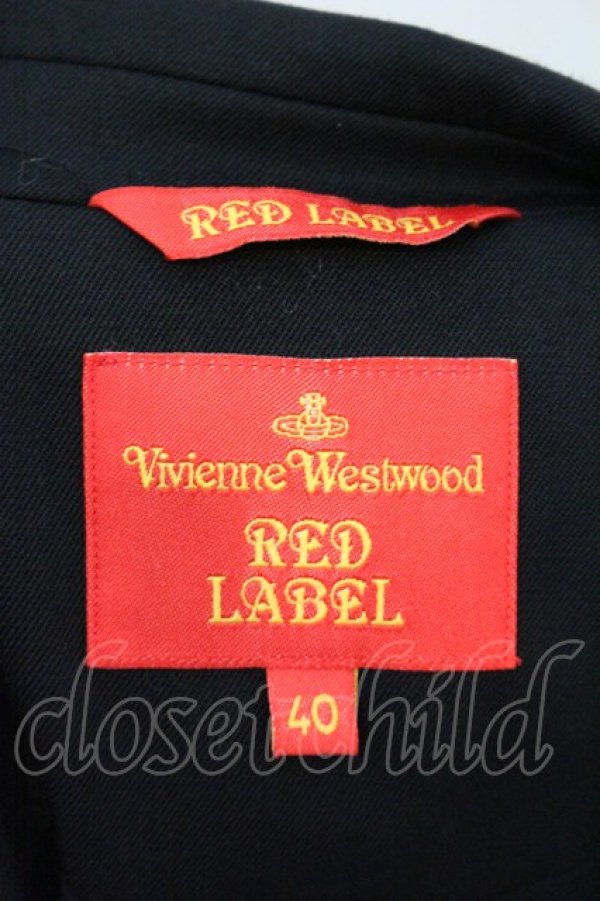 画像6: ヴィヴィアンウエストウッド 中古 / バスト変形ピークドラペルテーラードジャケット 40 ブラック  O-26-04-12-023-jc-YM-OS (6)