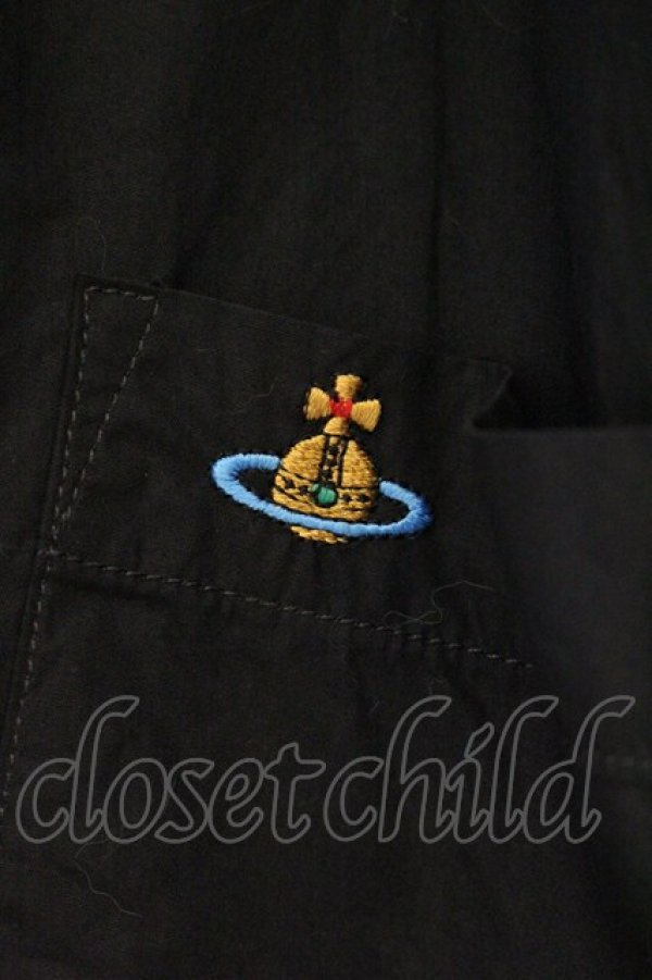 画像3: ヴィヴィアンウエストウッド 中古 / CHAOSシャツ S ブラック  O-26-04-12-024-bl-YM-OS (3)