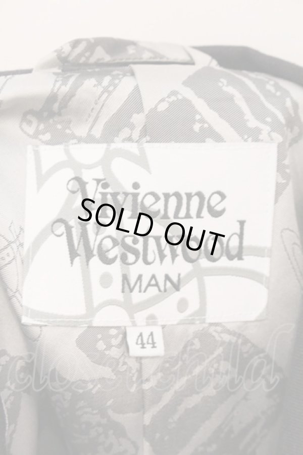 画像6: ヴィヴィアンウエストウッド MAN 中古 / ビッグカラードレープジャケット 44 ダークグレー  O-26-04-12-002-jc-YM-OS (6)