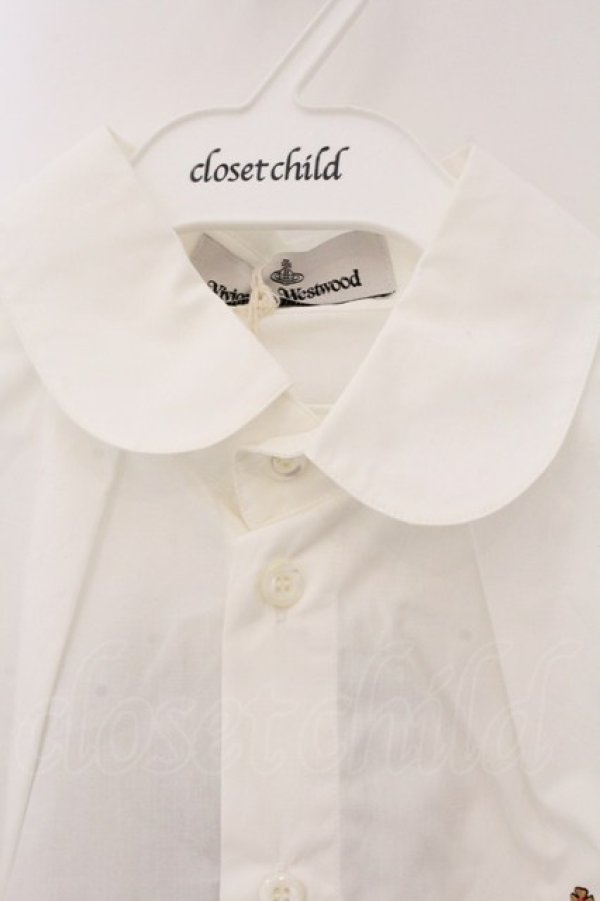 画像2: ヴィヴィアンウエストウッド 中古 / SS TOULOUSE SHIRT（SSトゥールーズシャツ） 40 ホワイト  O-26-04-12-026-bl-IG-OS (2)
