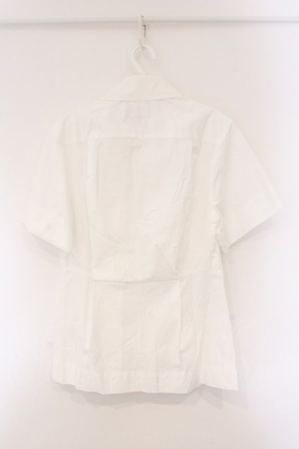画像4: ヴィヴィアンウエストウッド 中古 / ORB JAQUARDアシンメトリーシャツ 00 ホワイト  O-26-04-12-028-bl-YM-OS (4)