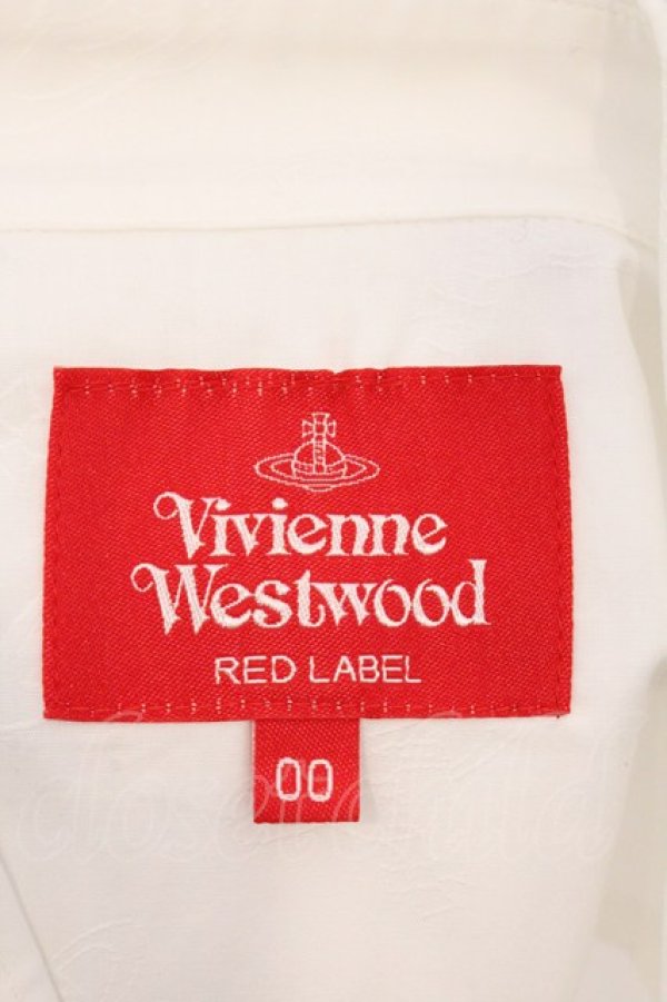 画像6: ヴィヴィアンウエストウッド 中古 / ORB JAQUARDアシンメトリーシャツ 00 ホワイト  O-26-04-12-028-bl-YM-OS (6)