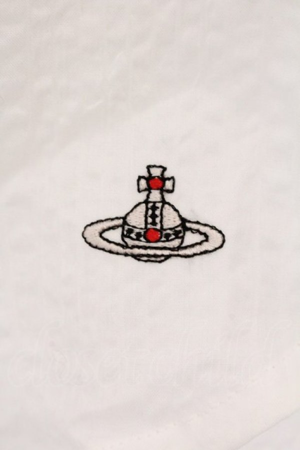 画像3: ヴィヴィアンウエストウッド 中古 / 80sローンミラクルウェーブビッグボウブラウス 02 ホワイト  O-26-04-12-029-bl-YM-OS (3)