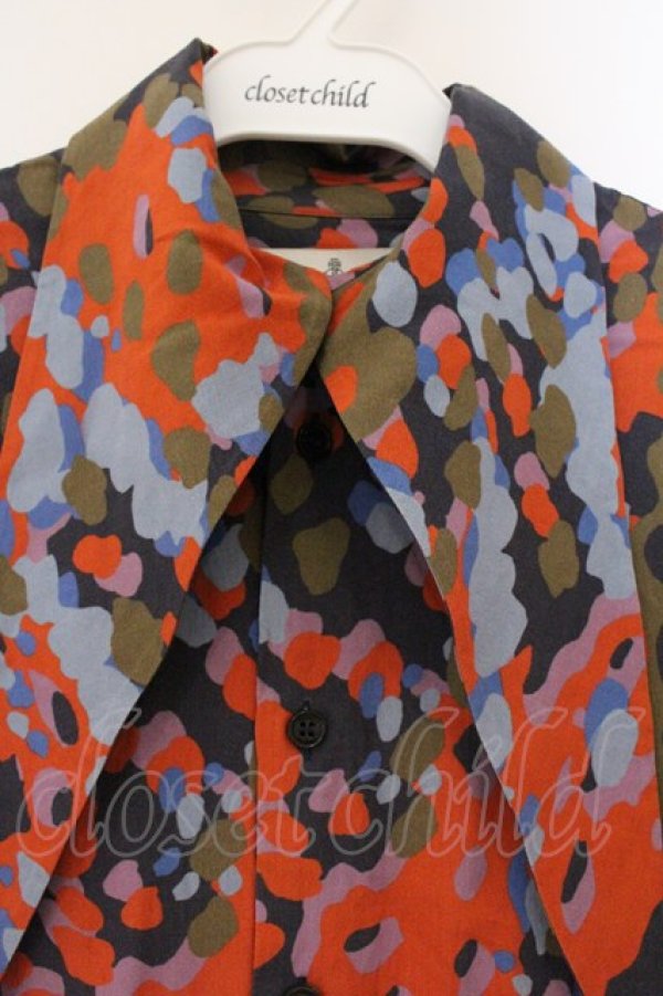 画像2: ヴィヴィアンウエストウッド 中古 / レオパードカモフラハリスシャツ 42 マルチ  O-26-04-12-030-bl-YM-OS (2)