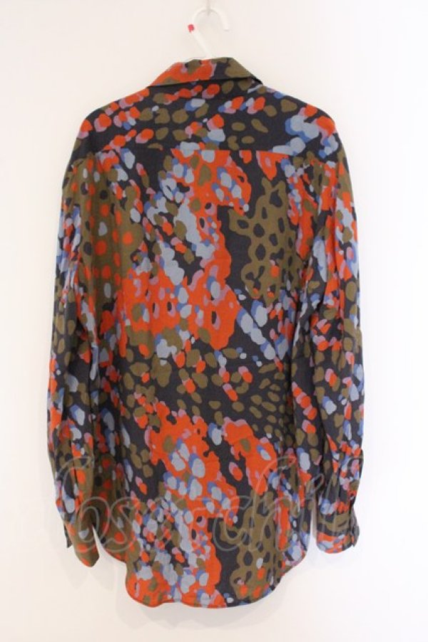 画像5: ヴィヴィアンウエストウッド 中古 / レオパードカモフラハリスシャツ 42 マルチ  O-26-04-12-030-bl-YM-OS (5)