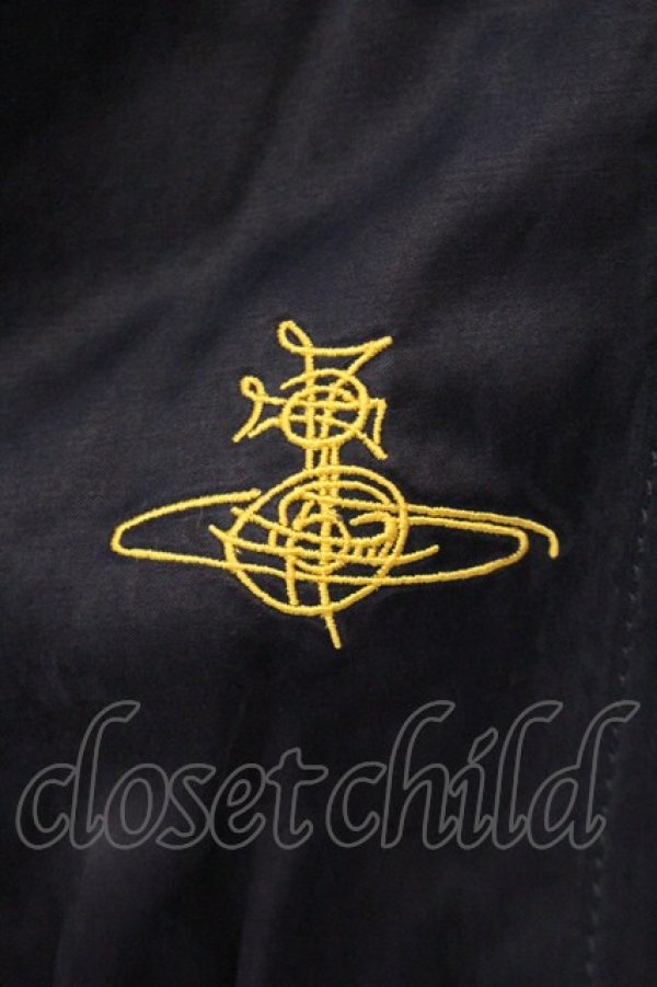 画像3: ヴィヴィアンウエストウッド MAN 中古 / ハイネックジップブルゾン  ネイビー×レッド  O-26-04-12-003-jc-IG-OS (3)