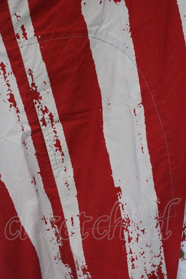 画像3: ヴィヴィアンウエストウッド 中古 / ストライプシャツワンピース 00 ミントｘワイン  O-26-04-12-031-op-YM-OS (3)