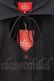 画像2: ヴィヴィアンウエストウッド 中古 / ストライプシャツワンピース 00 グレーｘブラック  O-26-04-12-032-op-YM-OS (2)