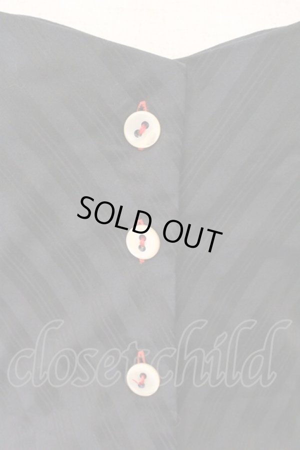 画像2: ANGLOMANIA 中古 / ストライプドレス 38 ブラック  O-26-04-12-035-op-YM-OS (2)