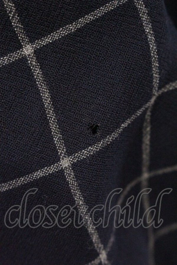 画像3: ANGLOMANIA 中古 / ウインドペンチュック長袖ワンピース 38 ネイビー  O-26-04-12-036-op-YM-OS (3)