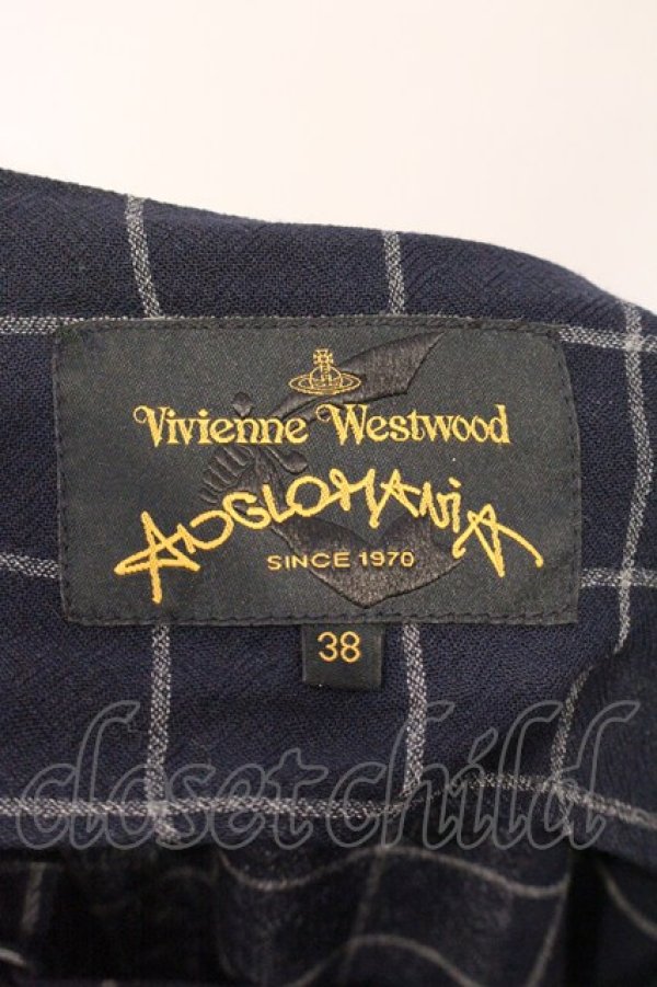 画像5: ANGLOMANIA 中古 / ウインドペンチュック長袖ワンピース 38 ネイビー  O-26-04-12-036-op-YM-OS (5)