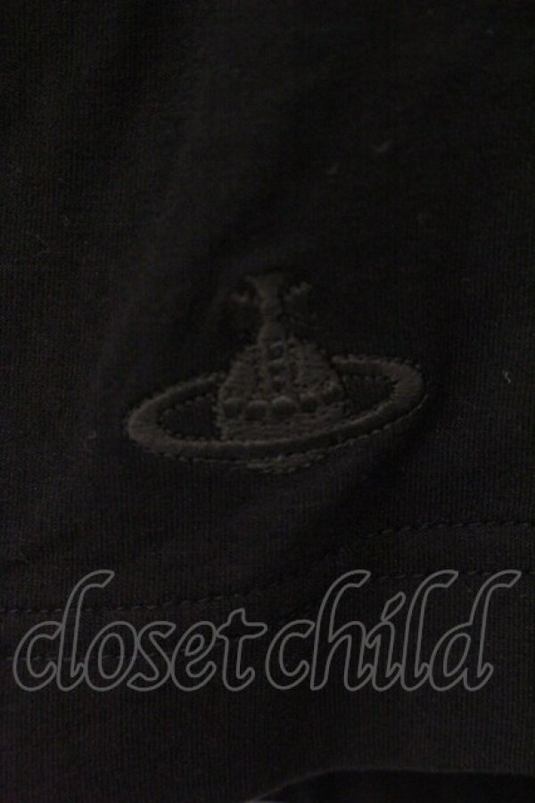 画像3: ヴィヴィアンウエストウッド 中古 / ドレープネックストレッチカットソー 2 ブラック  O-26-04-12-037-to-YM-OS (3)