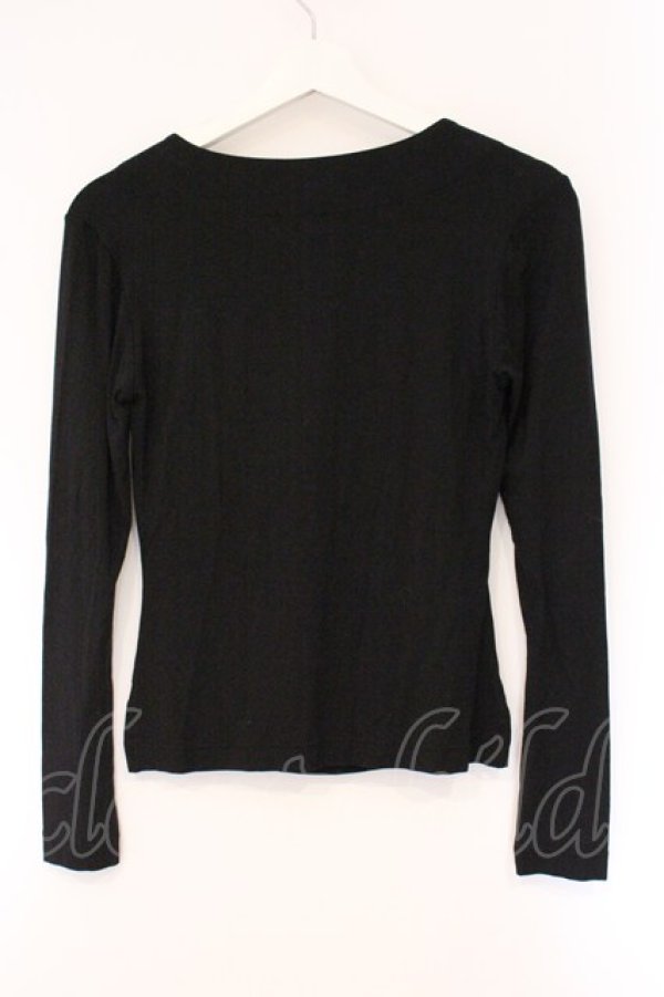 画像4: ヴィヴィアンウエストウッド 中古 / ドレープネックストレッチカットソー 2 ブラック  O-26-04-12-037-to-YM-OS (4)