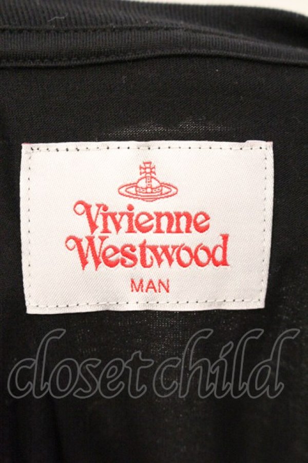 画像5: ヴィヴィアンウエストウッド 中古 / カラーピークオーブポケットリラックスL/S Tシャツ カットソー 44 ブラック  O-26-04-12-038-to-YM-OS (5)