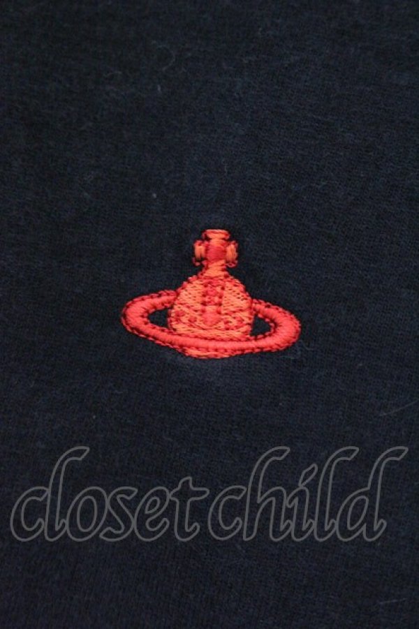 画像2: ヴィヴィアンウエストウッド 中古 / CHOICE 単色オーブ刺繍カットソー 2 ブラック  O-26-04-12-039-to-YM-OS (2)