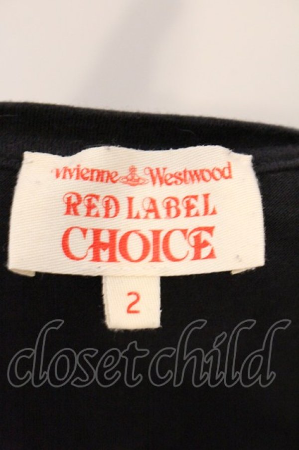 画像6: ヴィヴィアンウエストウッド 中古 / CHOICE 単色オーブ刺繍カットソー 2 ブラック  O-26-04-12-039-to-YM-OS (6)