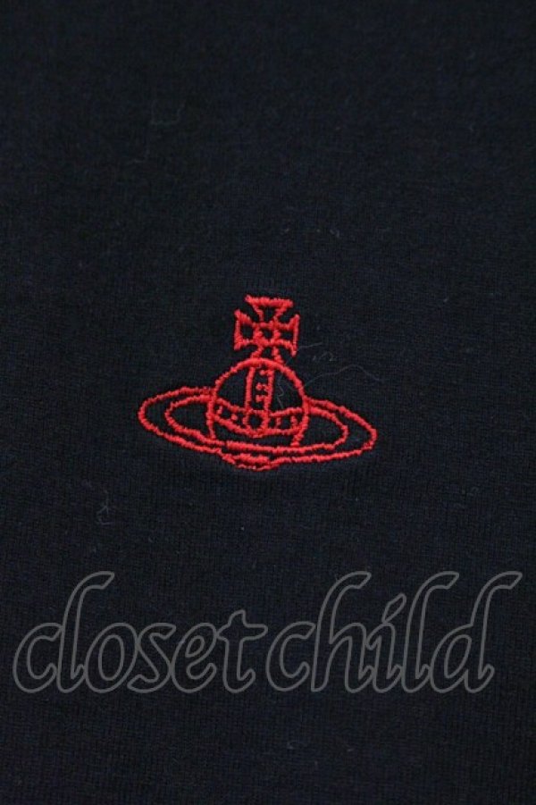 画像3: ヴィヴィアンウエストウッド 中古 / オーブ刺繍カットソー 01 ブラック  O-26-04-12-040-to-IG-OS (3)